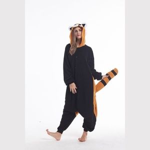 Sazac Racoon Kigurumi Pajamas One Size